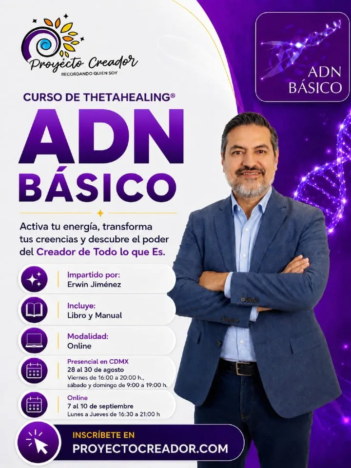 Curso ADN Básico de ThetaHealing® online y presencial en CDMX